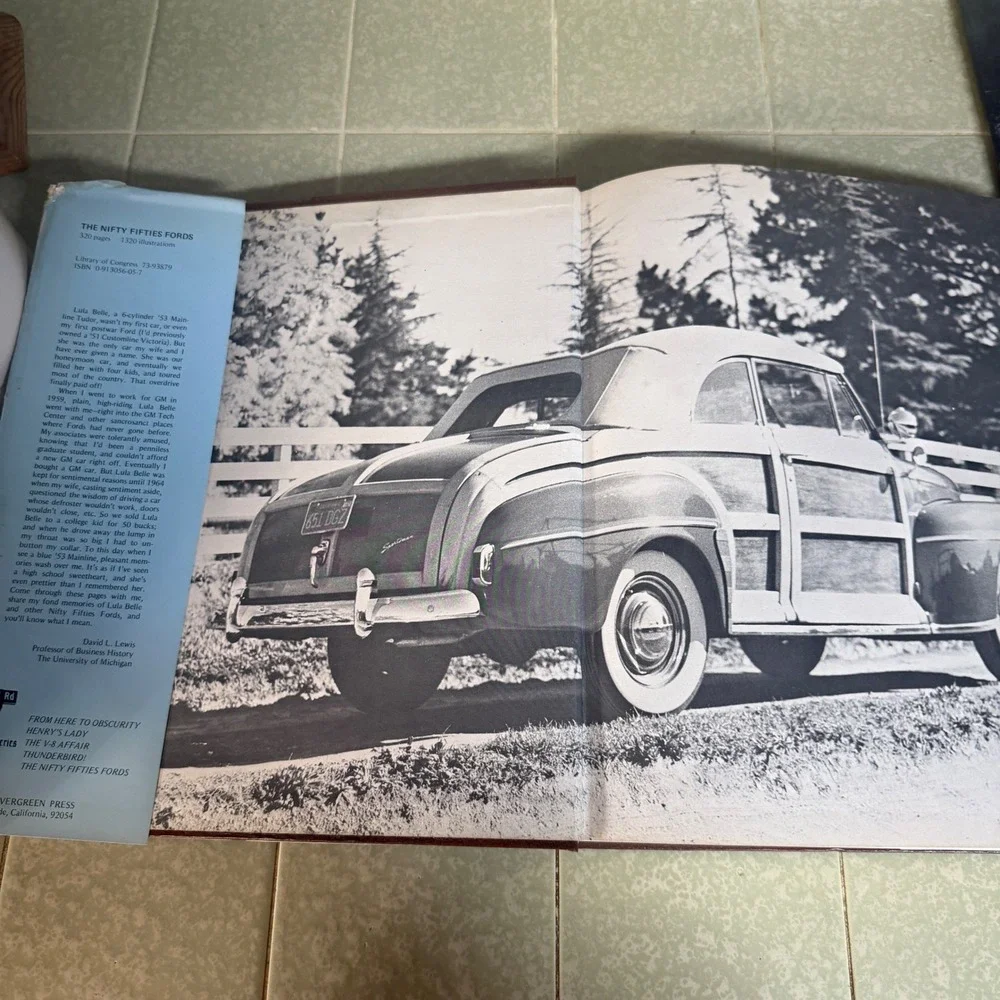 The Nifty Fifties Fords Ray Miller 1974 Hardcover Illustrated History Book